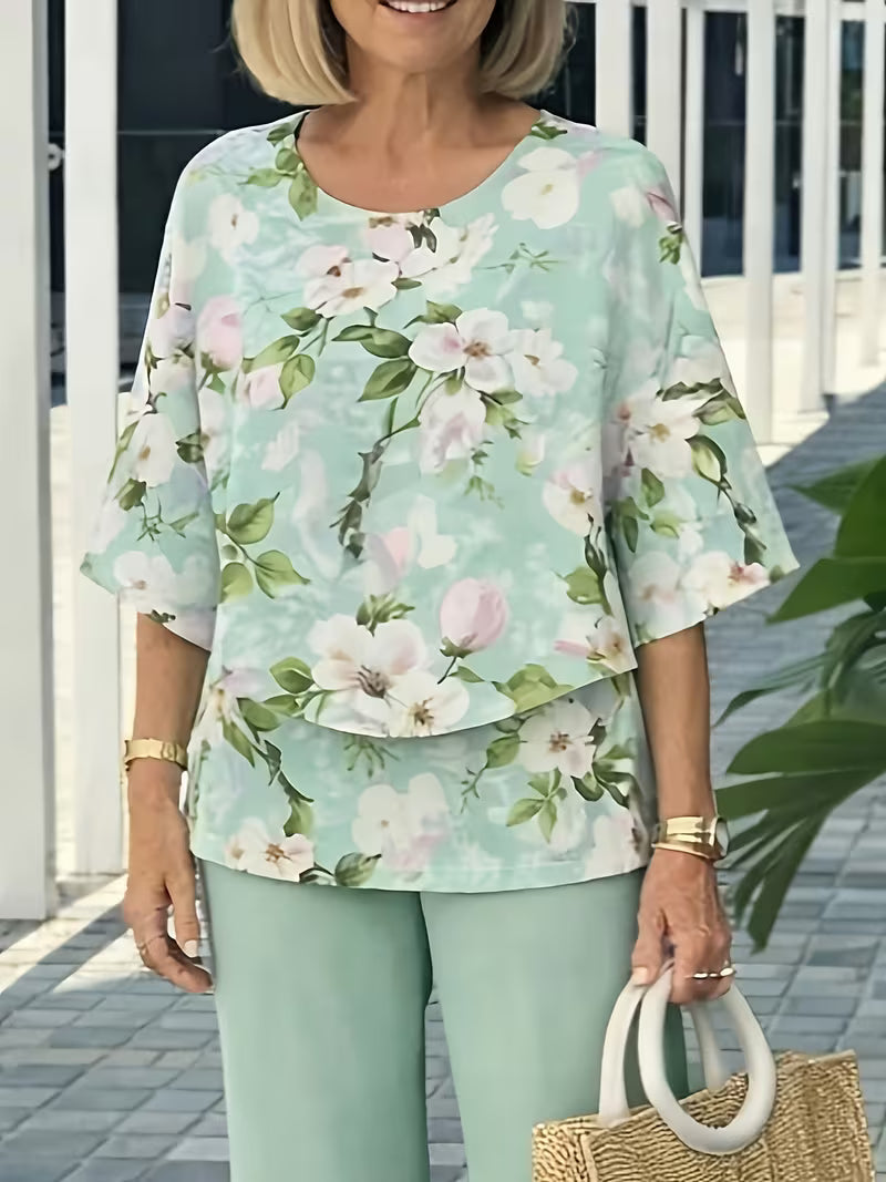 Conjunto Estampado Jardín de menta