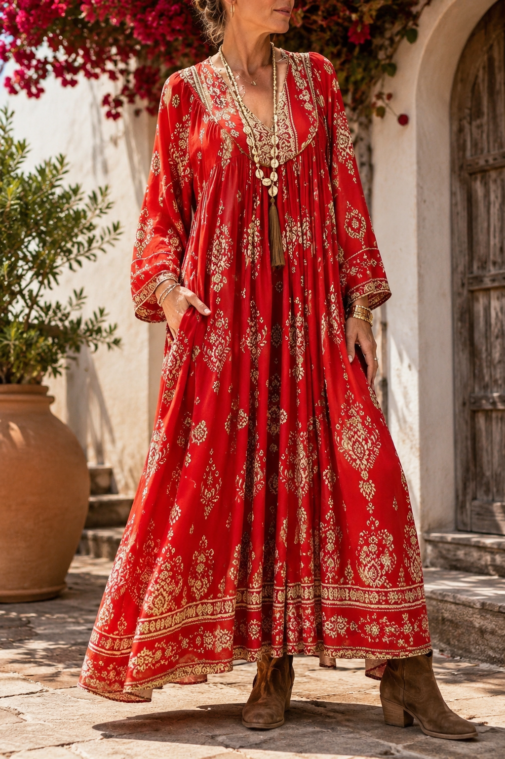 Maxi Vestido Túnica Imperial