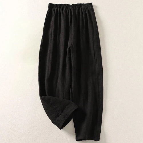 Amalia™ | Pantalón fluido de algodón y lino