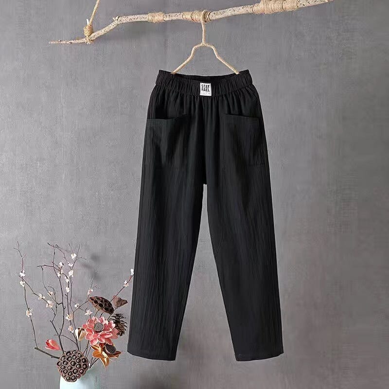 Sienna | Pantalones de Mezcla de Lino