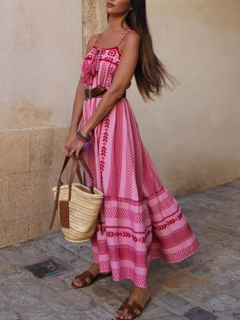 Itzamara /Vestido Maxi Boho Artesanal