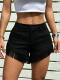 Shorts "Boho-Edge" con Flecos