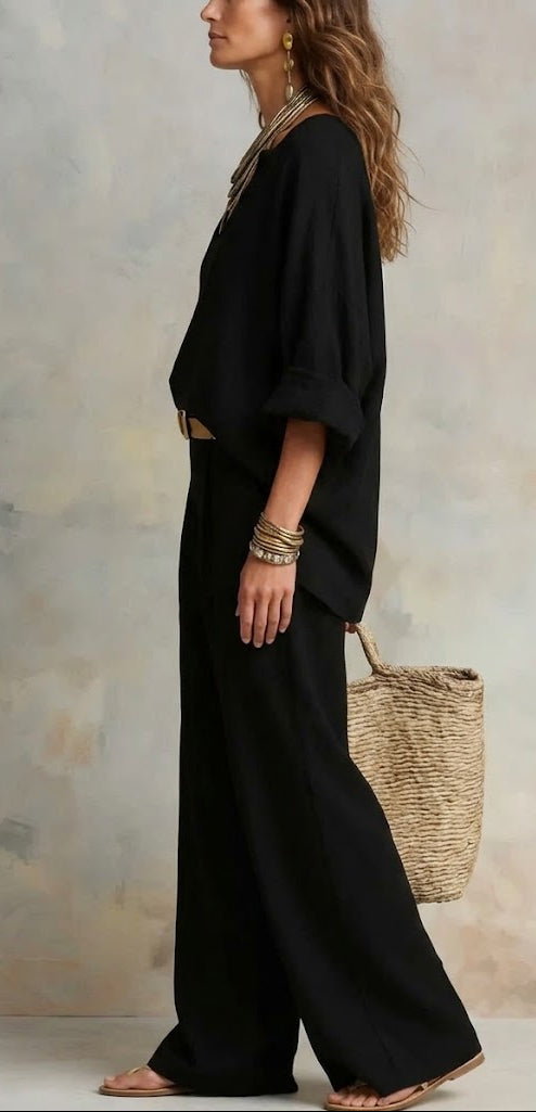 Conjunto Lino Total Noir
