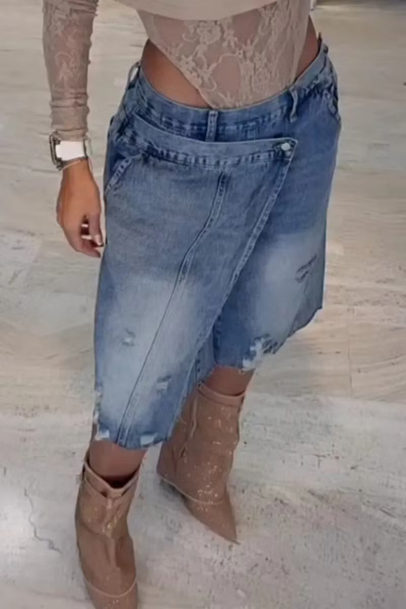 Greisy /Pantalón Skort Asimétrico