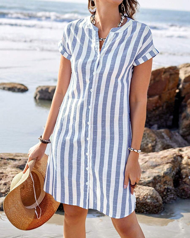 Serena/ Vestido Capri Rayado