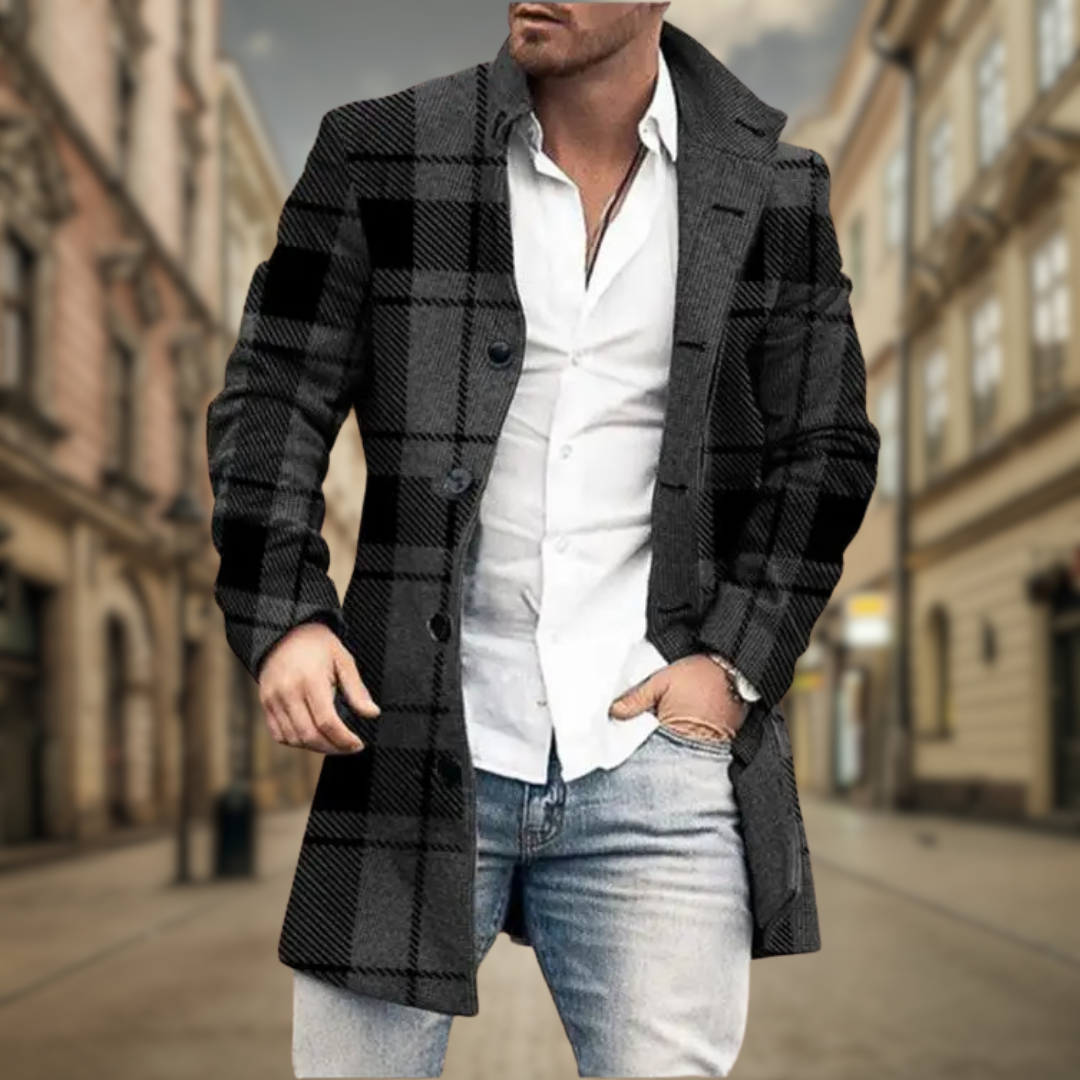 Adrián | Abrigo Largo Elegante