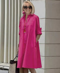 Vestido Camisero Vivid Pink