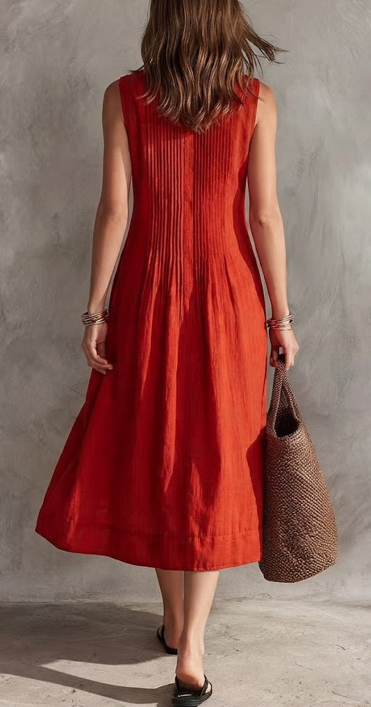 Vestido Casual Plisado Andrea