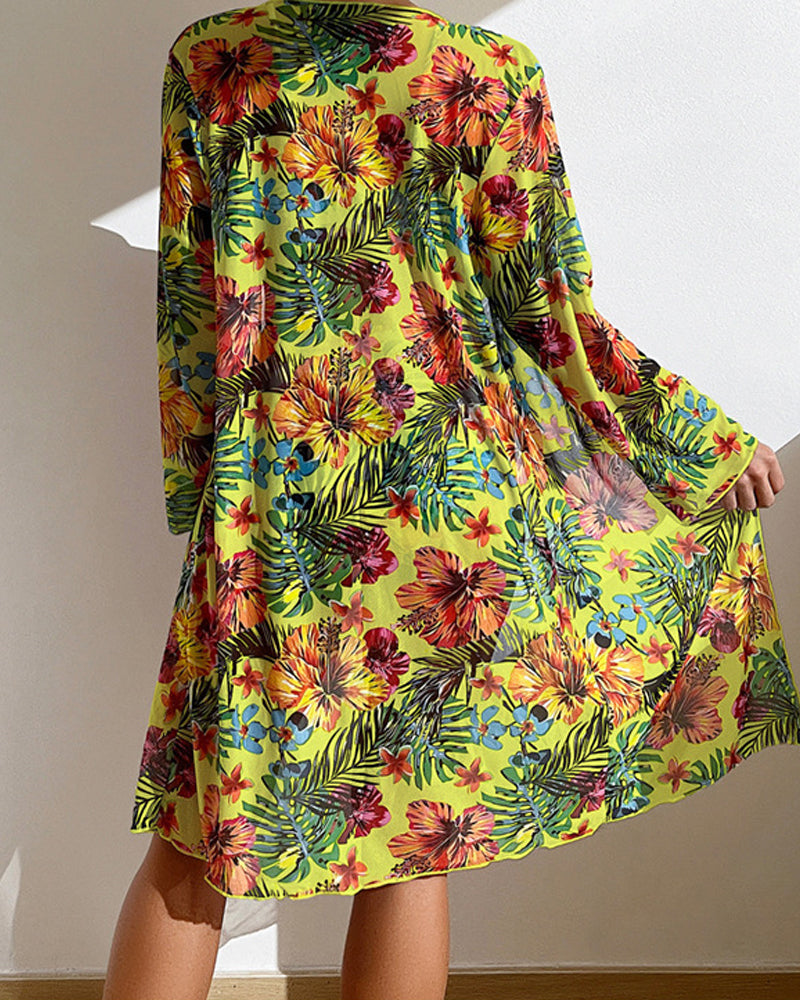 Patricia - Bikini con Cover-Up Floral