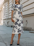 Vestido de Cóctel Elegancia Botánica