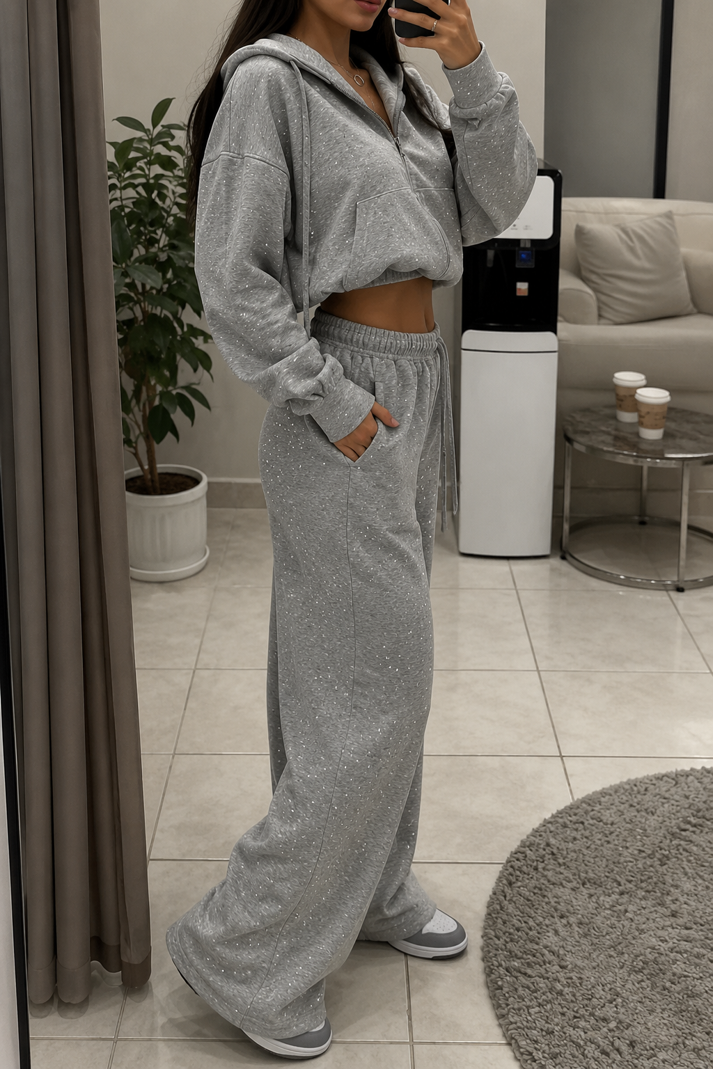 Conjunto Jogger Glam con Brillantes