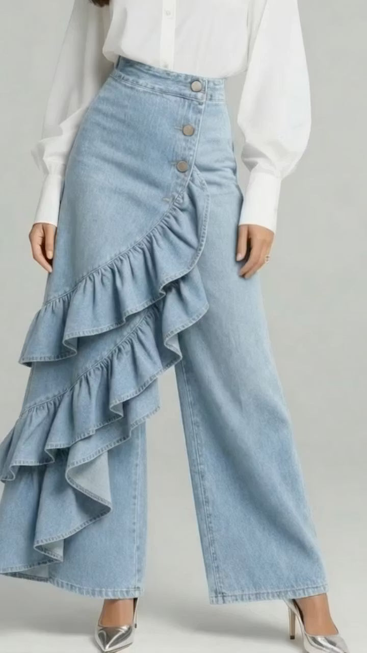 Vaquero Asimétrico Ruffle Flow