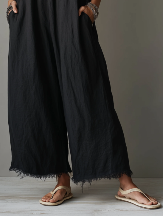 Léa | Mono minimalista de lino para mujer