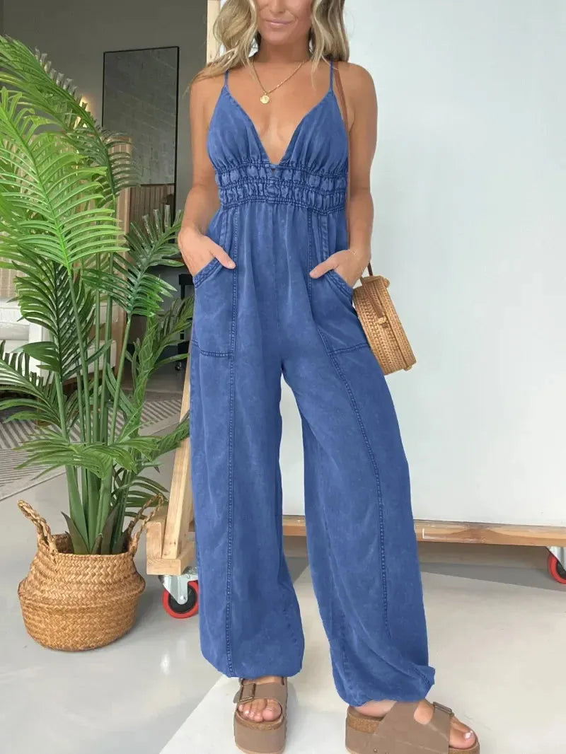 Mono de Denim Estilo Casual