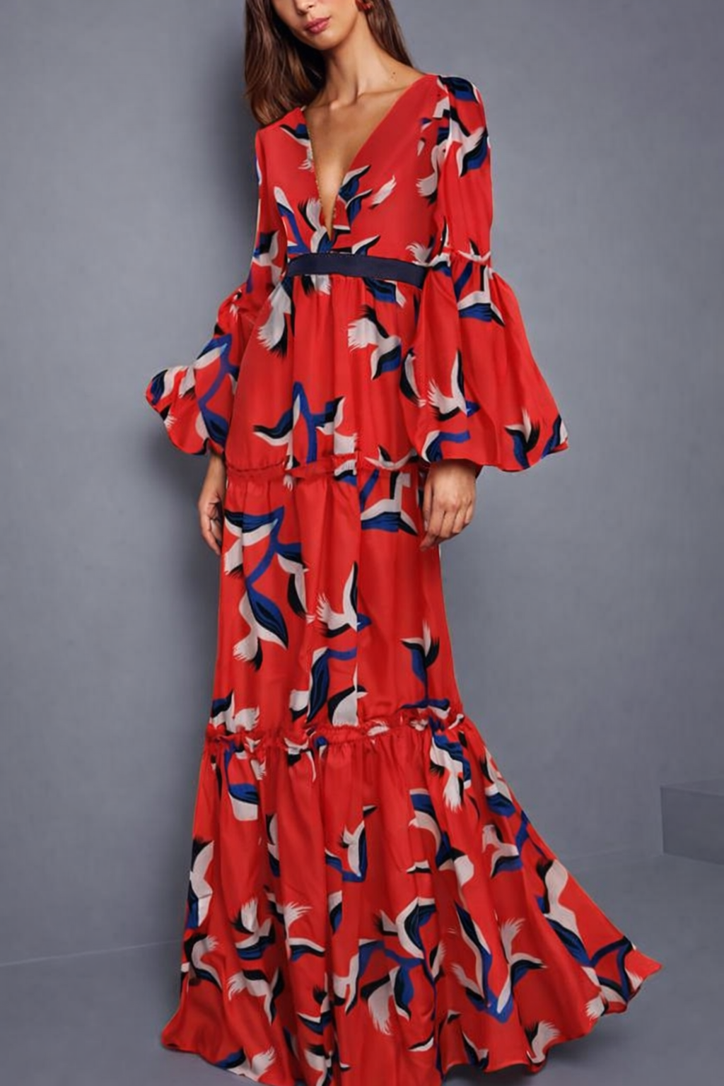 Maxi Vestido Estampado Gaviota