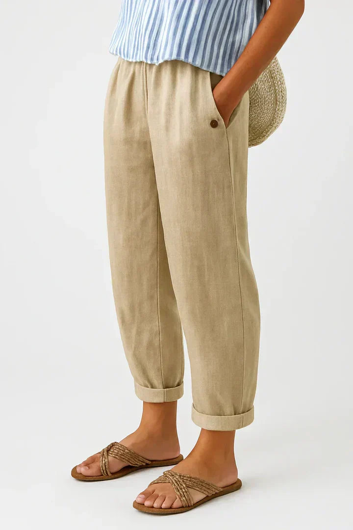 Bonnie | Pantalones de Lino Livianos