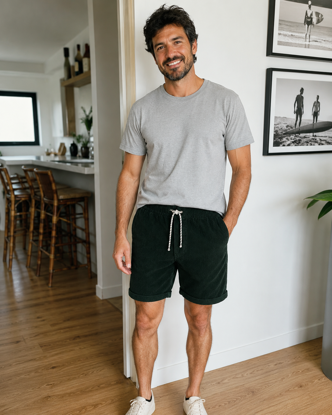 David™ | Pantalón corto de pana