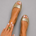 Sandalias Verano Metalizadas