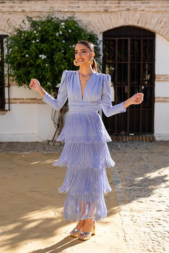 Vestido de Flecos Trinity