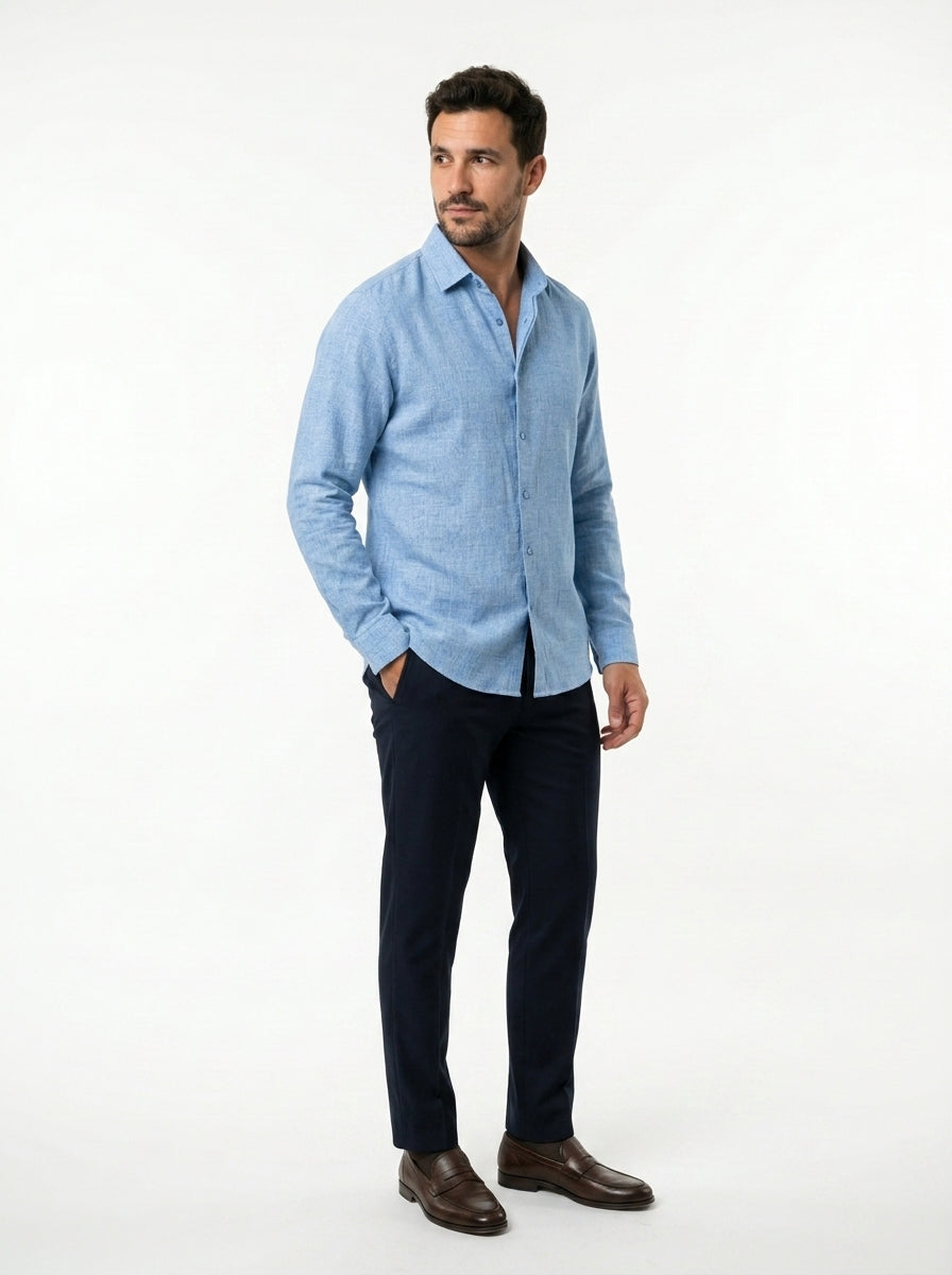 Roberto | Camisa Manga Larga Elegante y Casual