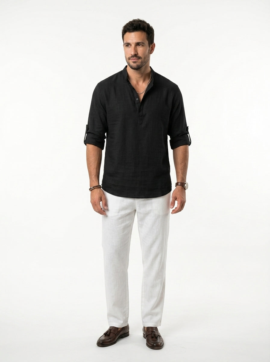 Evan - Camisa elegante de Lino