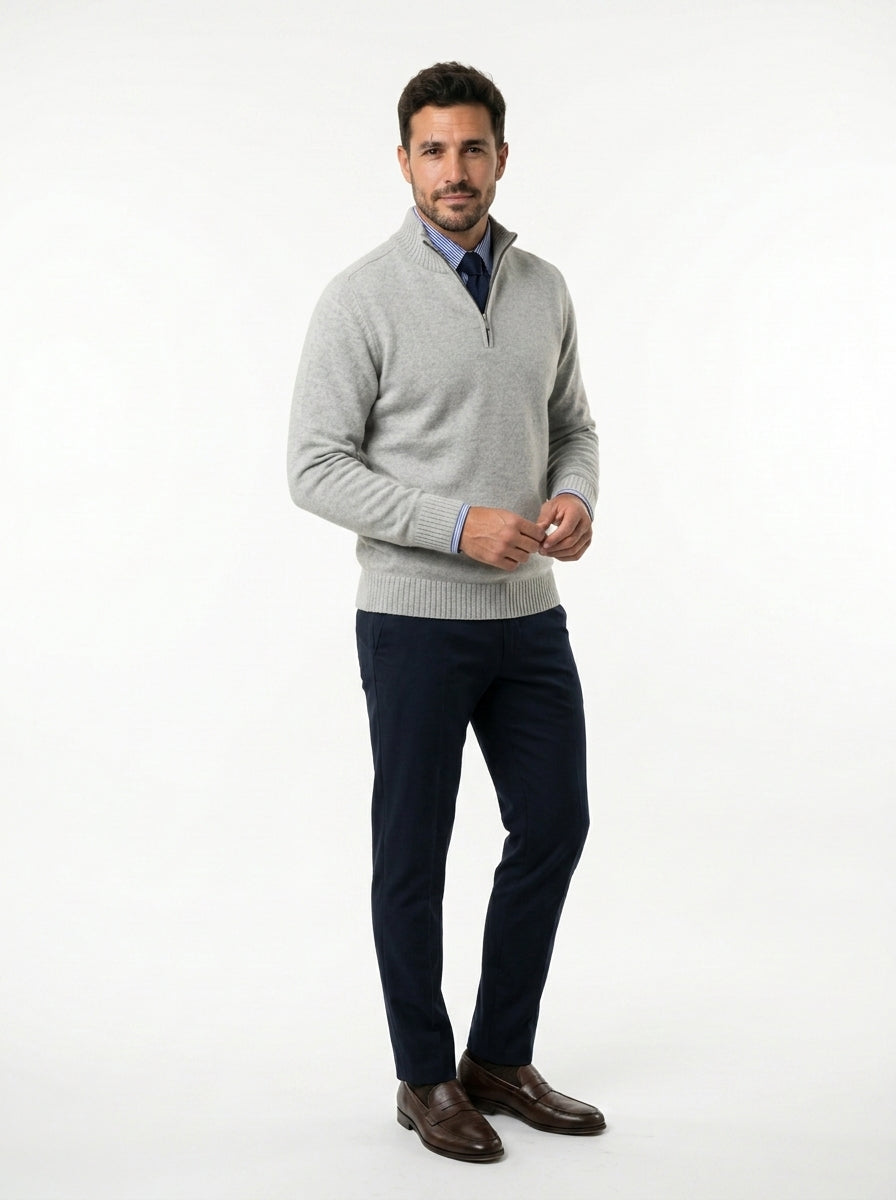 MORGAN | Jersey informal con media cremallera