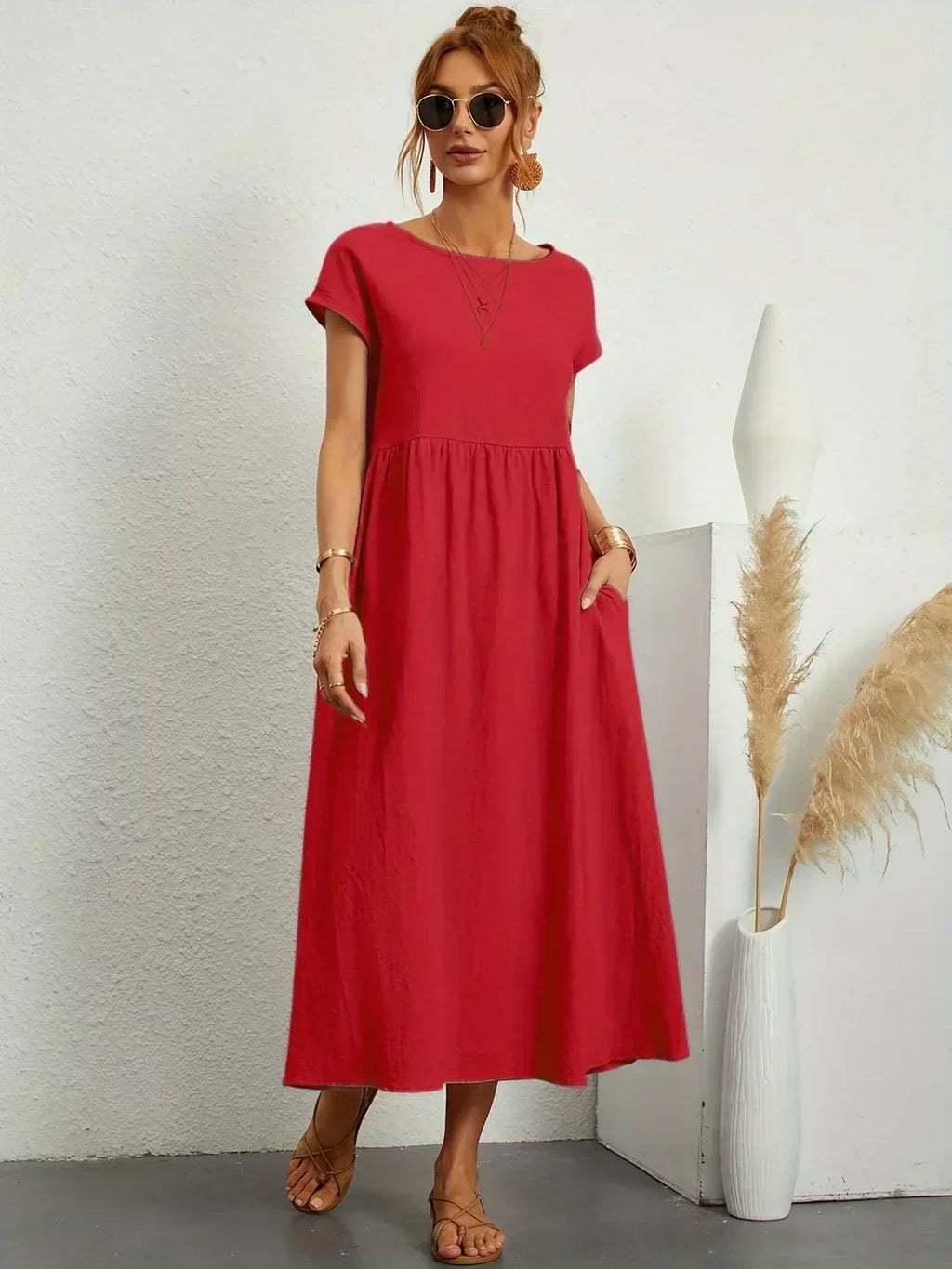 Ana/Vestido Lino Soft