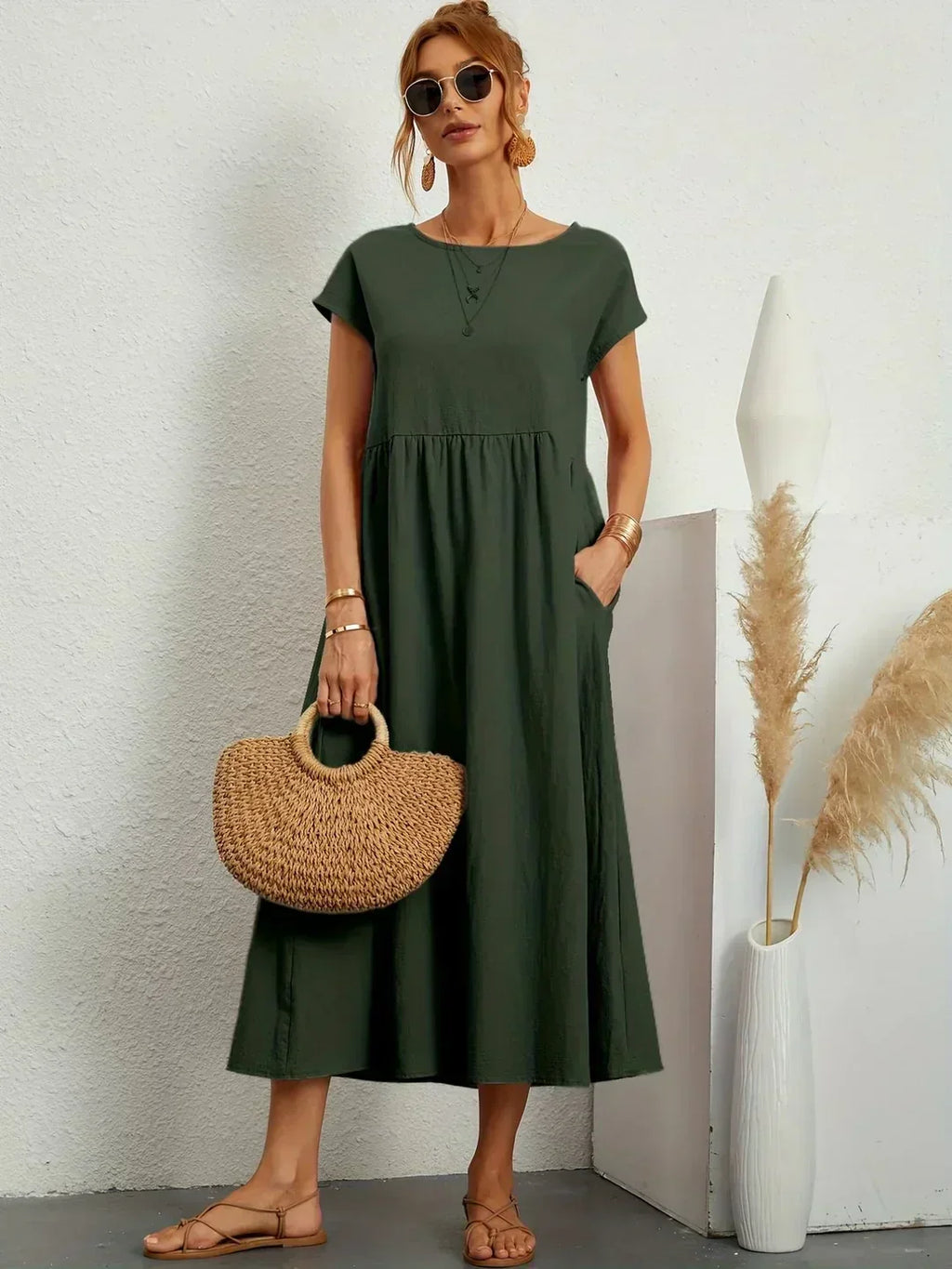 Ana/Vestido Lino Soft
