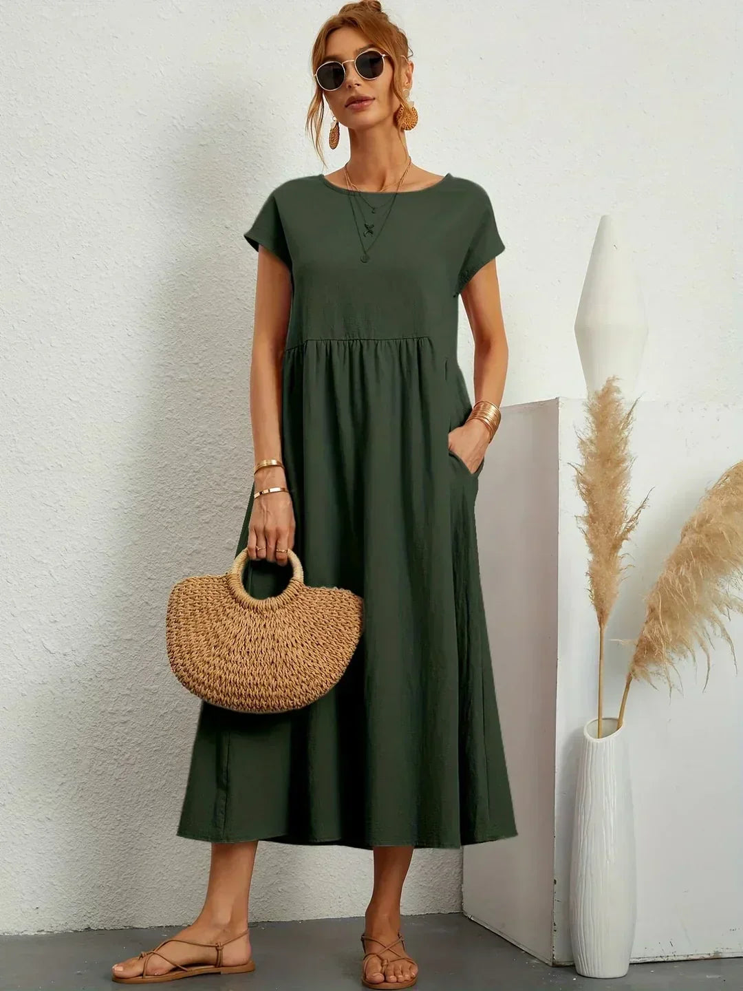 Ana/Vestido Lino Soft