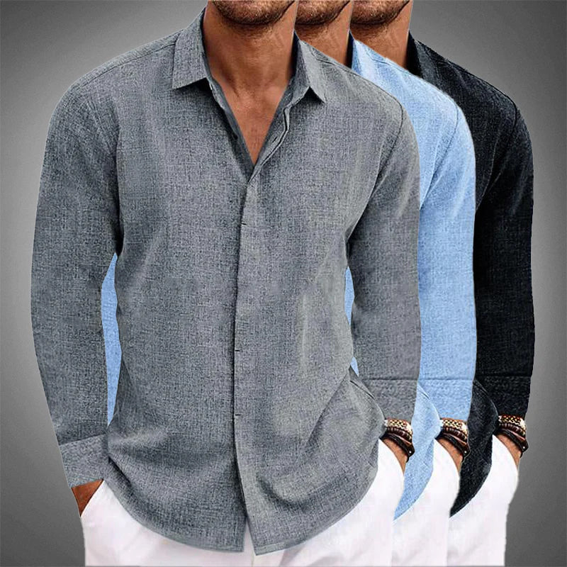 Roberto | Camisa Manga Larga Elegante y Casual