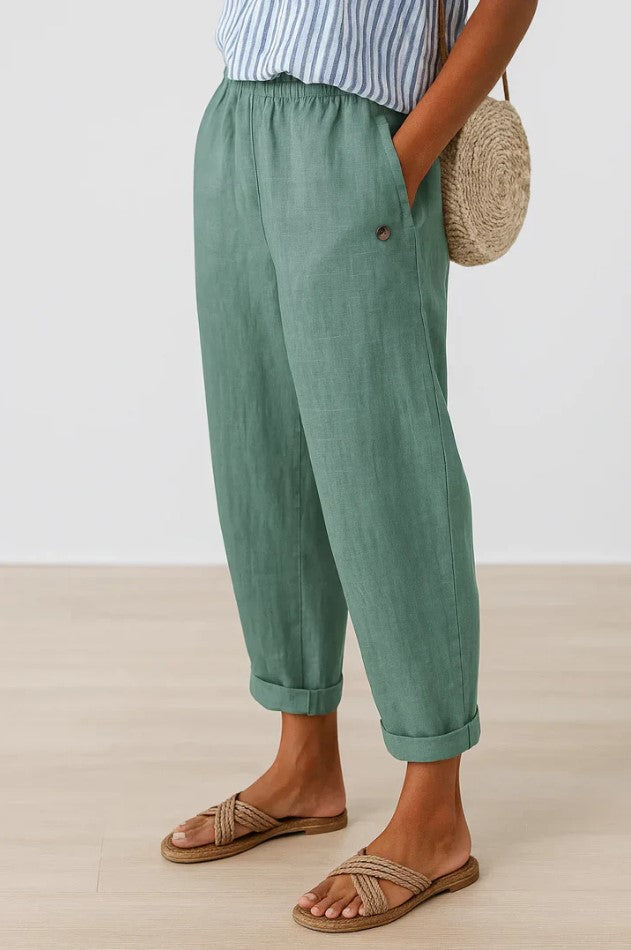 Bonnie | Pantalones de Lino Livianos