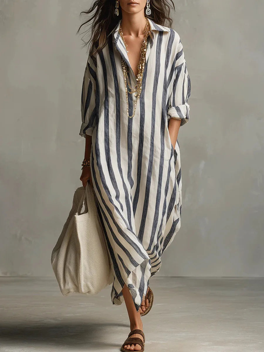 Vestido Camisero Náutico