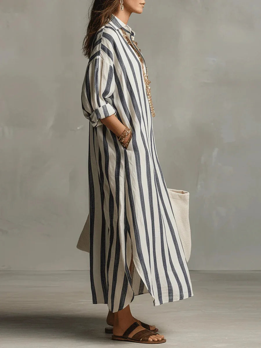 Vestido Camisero Náutico