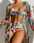 Patricia - Bikini con Cover-Up Floral