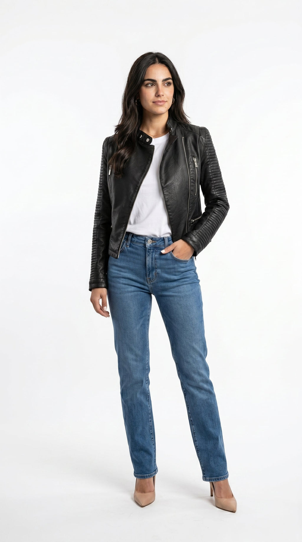 ROSA | Chaqueta de cuero de temporada