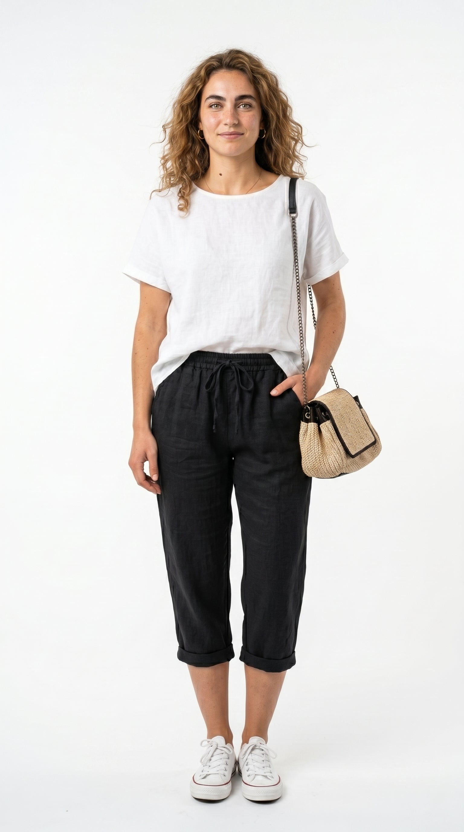 Jemma | Pantalones Cortos Versátiles a la Altura de la Rodilla