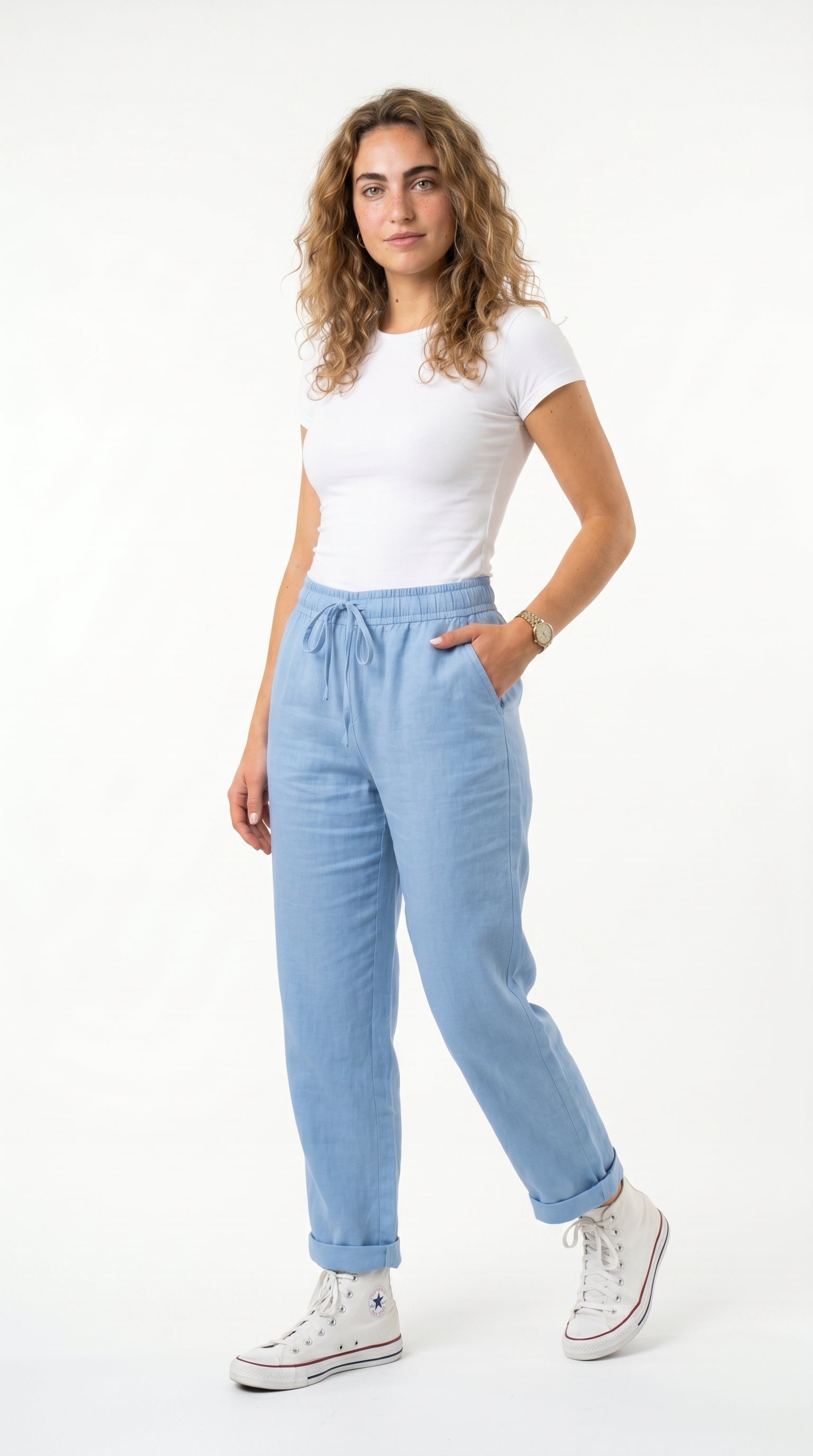 Breezy | Pantalones de Lino Premium con Stretch