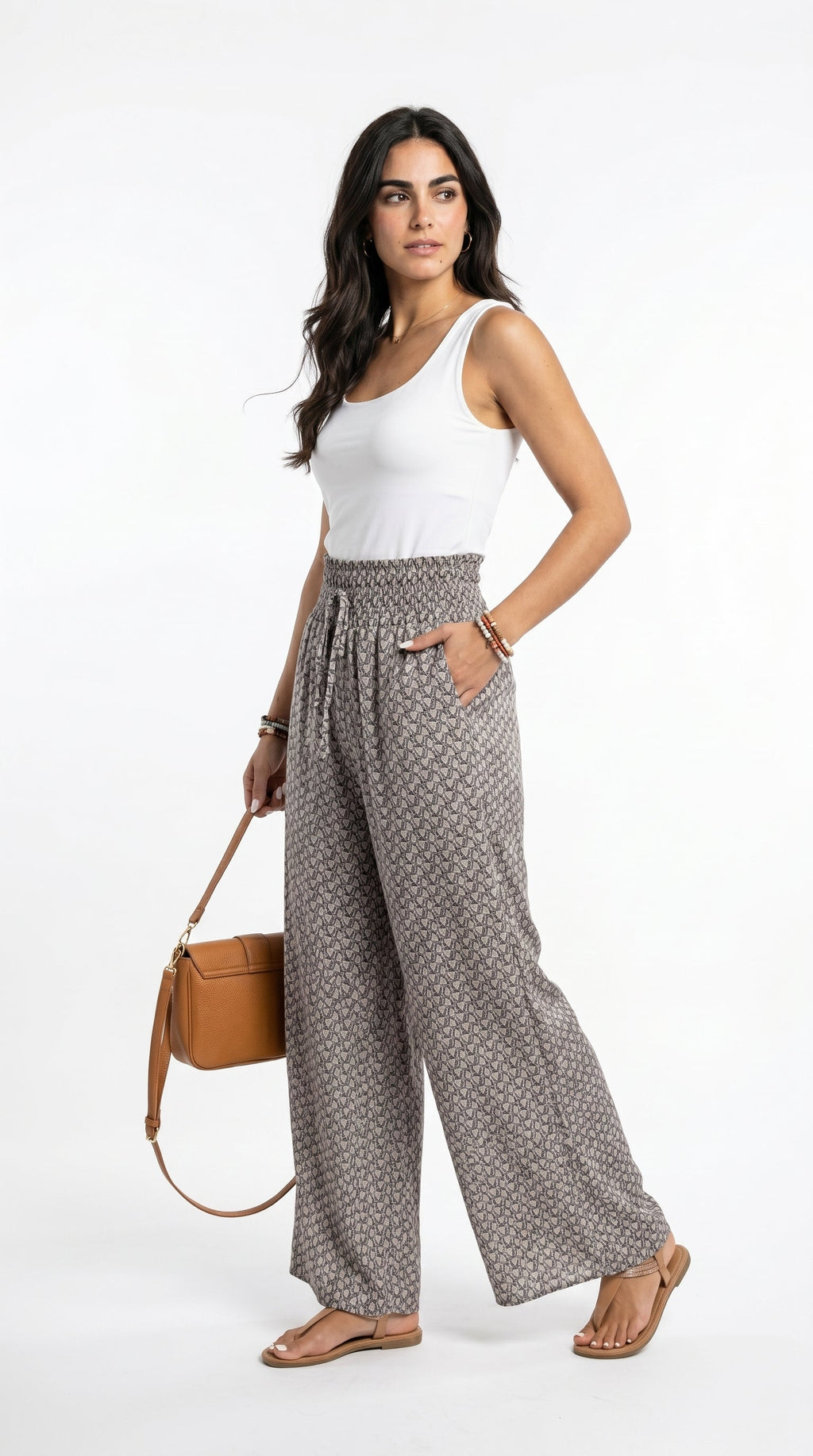 Zara | Pantalones Impresos con Volantes