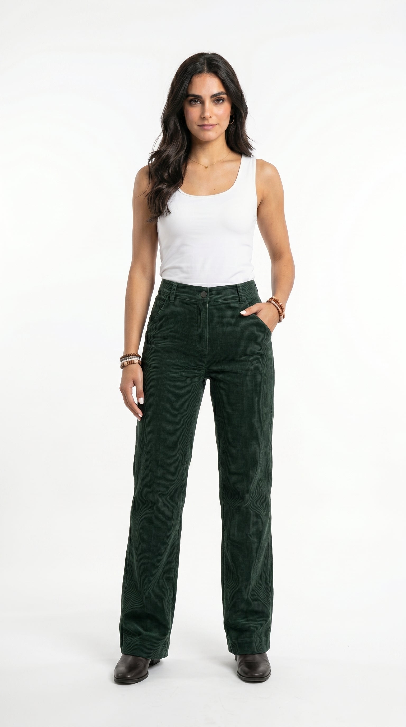 CHLOE | Pantalones acampanados de pana