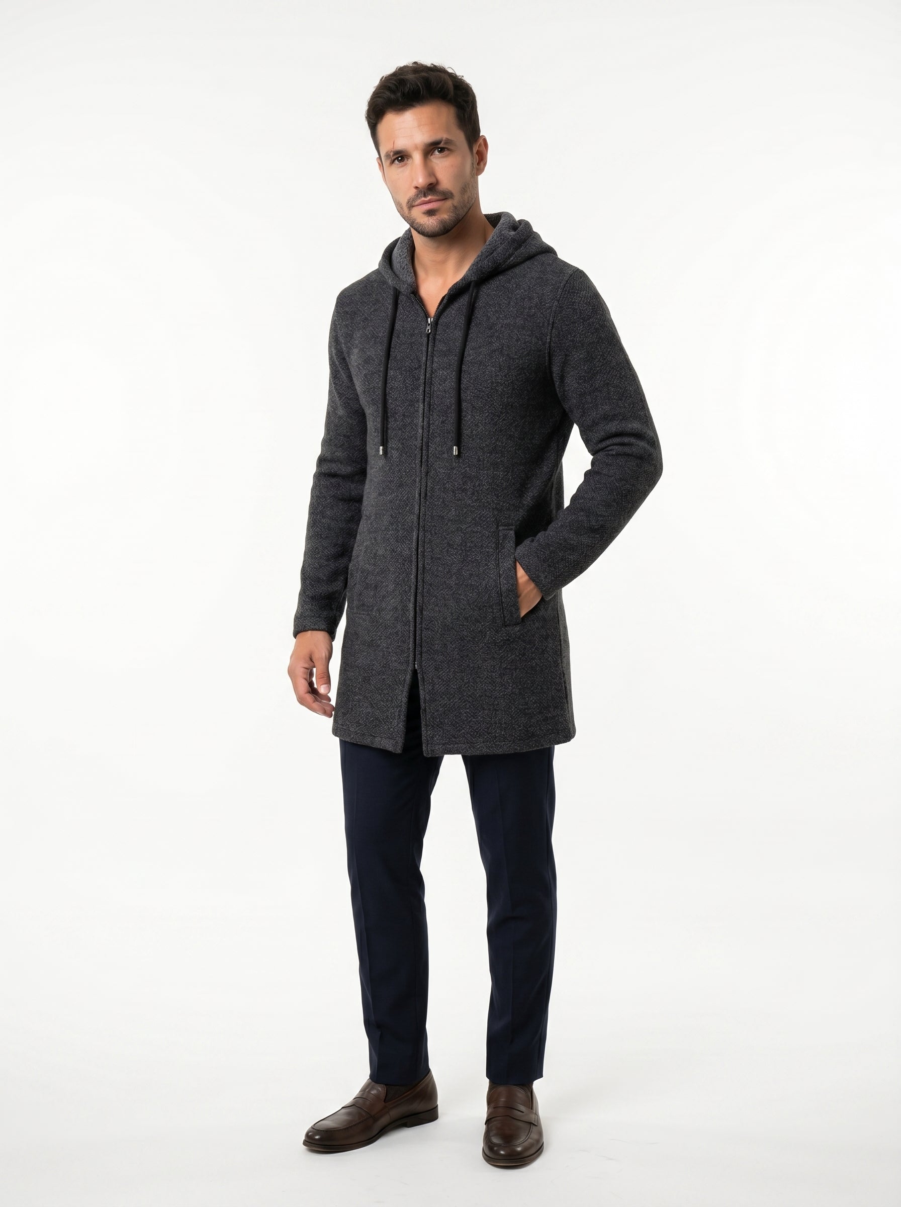 Elías - Abrigo Largo Elegante y Casual