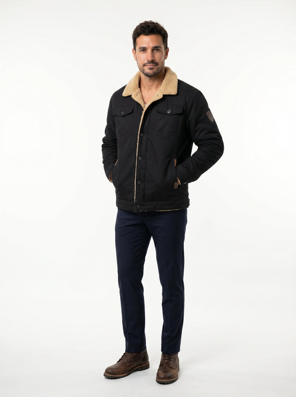 Sacha | Chaqueta forrada para Hombres Casual y Elegante