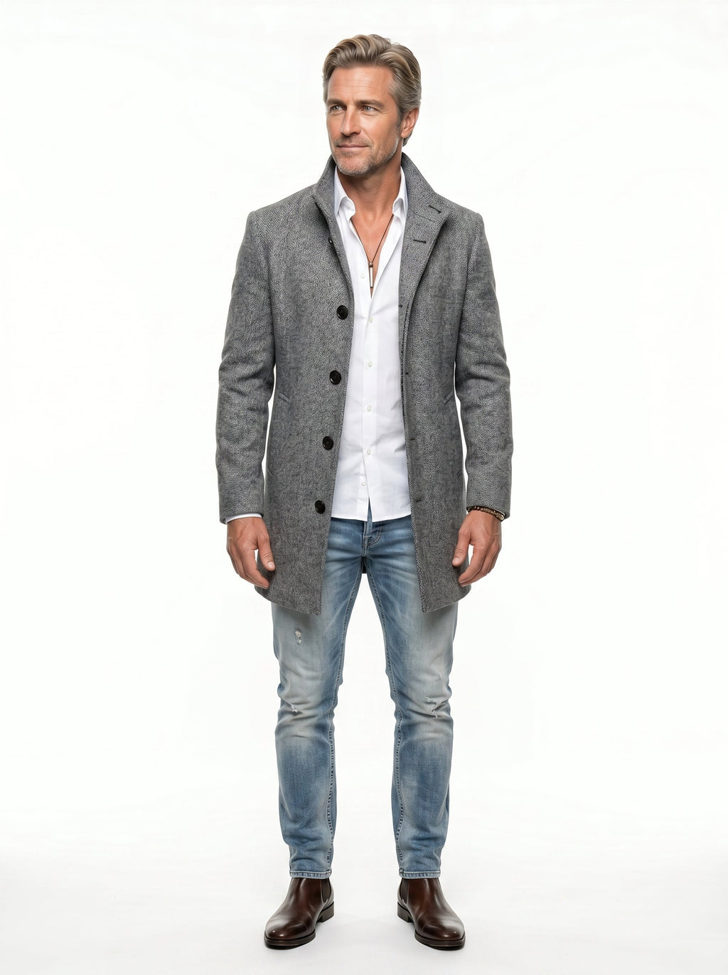 Adrián | Abrigo Largo Elegante