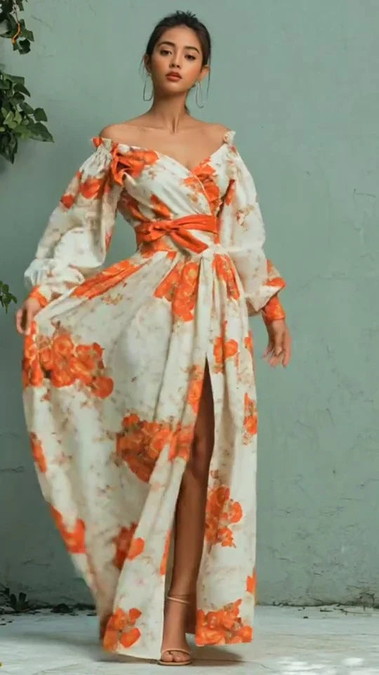 Vestido Glam Romance Otoñal
