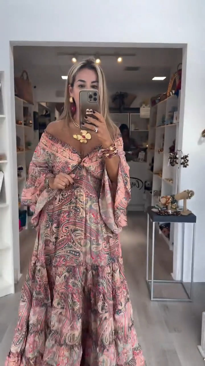 Vestido Encanto Floral Vintage
