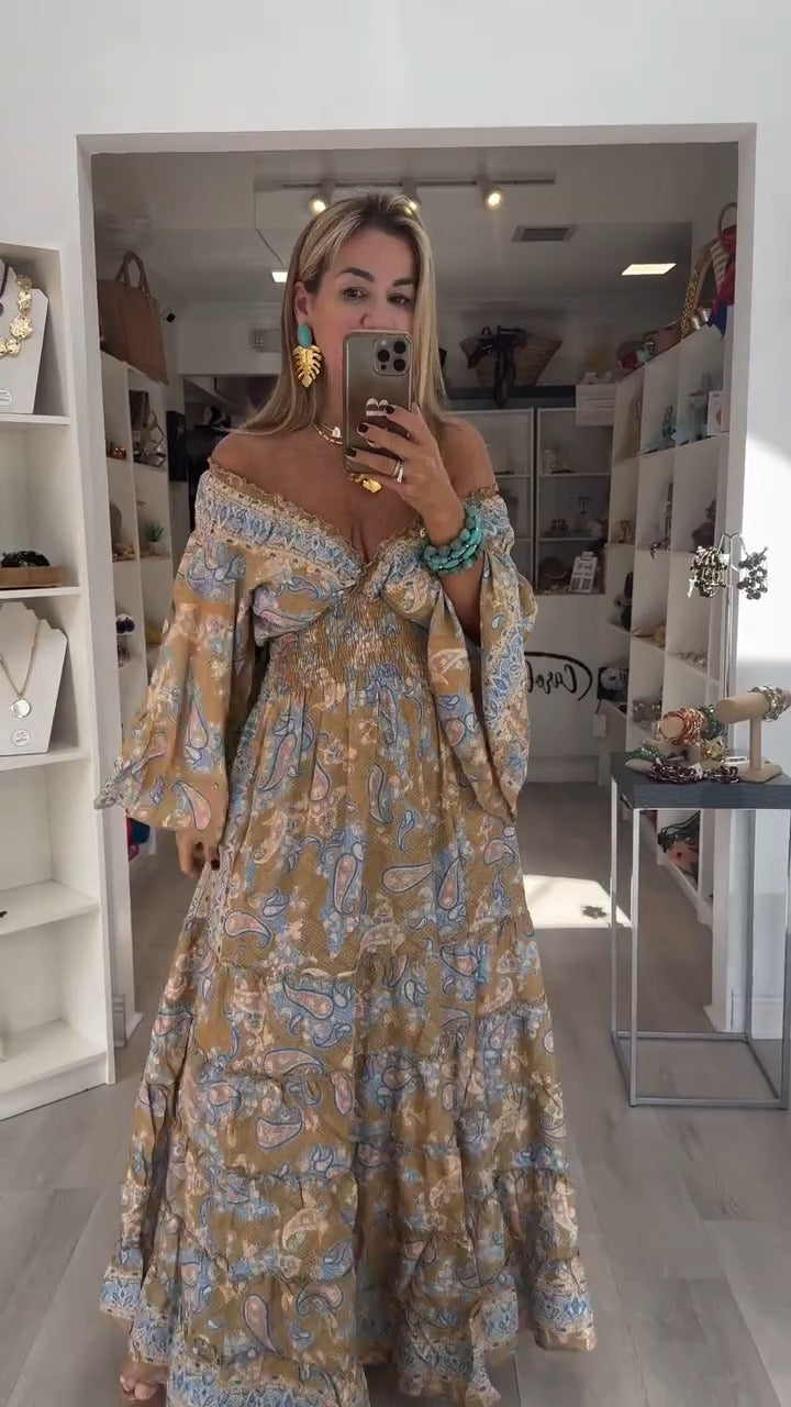 Vestido Encanto Floral Vintage