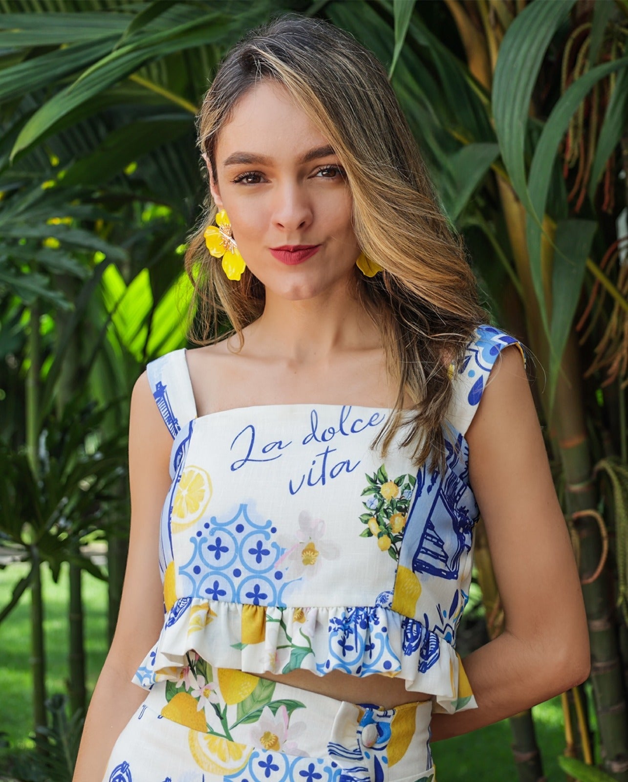 Conjunto de Falda Floral Nikté
