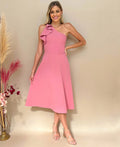 Vestido Amalla Clásico con Volante