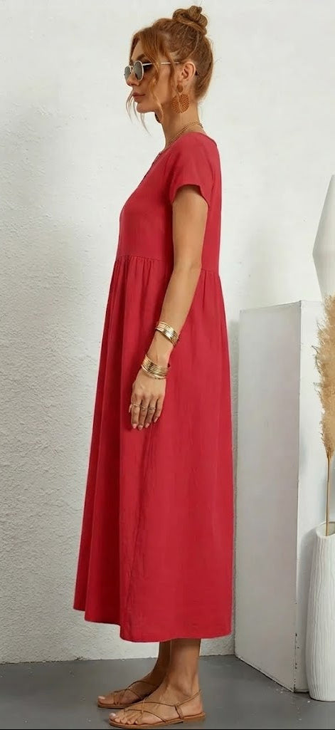 Ana/Vestido Lino Soft