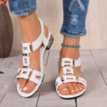 Sandalias Grecian Glam de Tacón Detallado