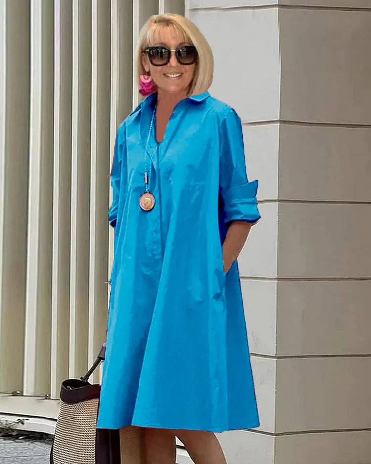 Vestido Camisero Vivid Pink
